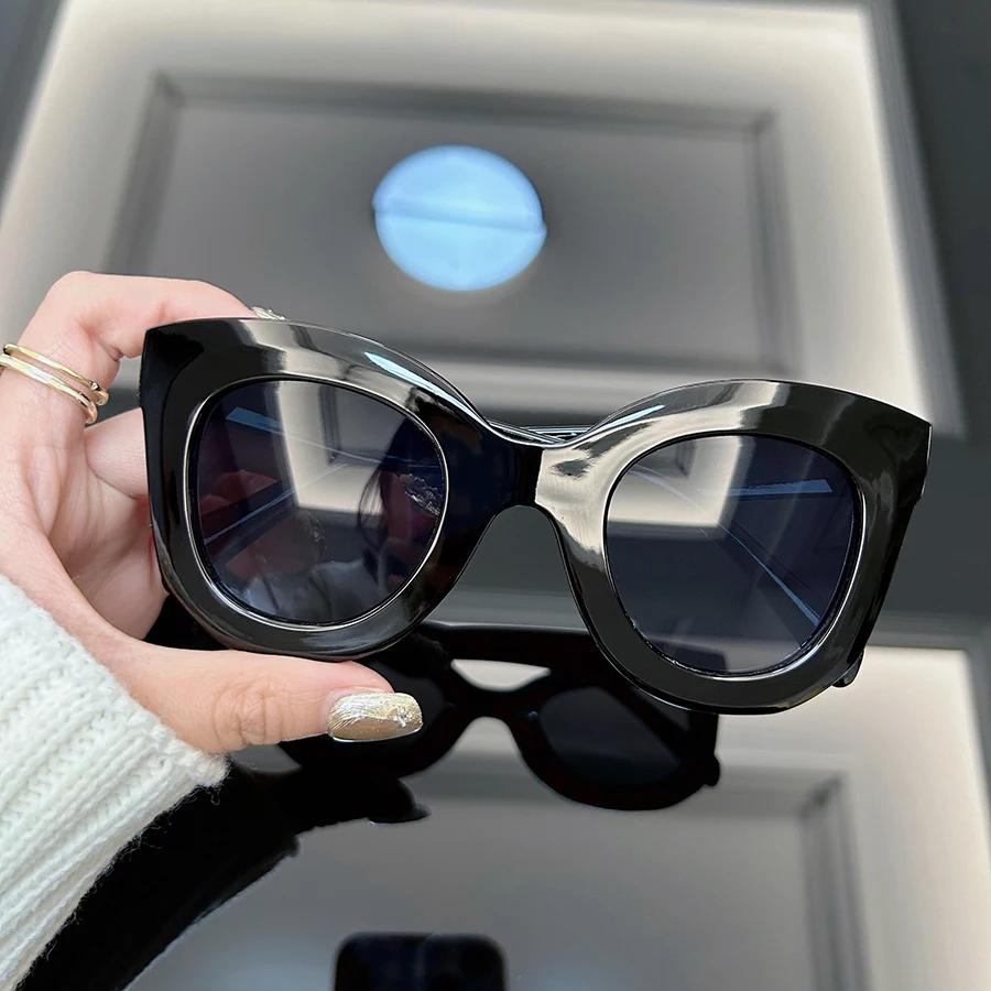 Винтажные солнцезащитные очки «кошачий глаз» женские мужские брендовые ретро солнцезащитные очки женские мужские модные уличные зеркальные панк оправа