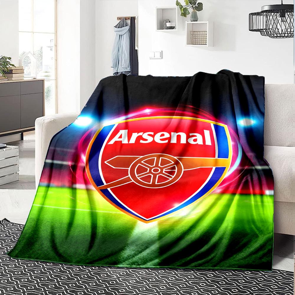 1pc A-Arsenal Blanket, Gift, for Men and Women, Soft Blanket, Good for Sofa Bed Couch Travel, Lightweight Flannel Blanket