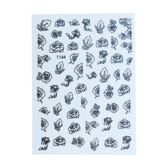 Nail Sticker Exquisite Pattern Strong Stickiness Removable Allergy Free Self Adhesive Decorative No Odor