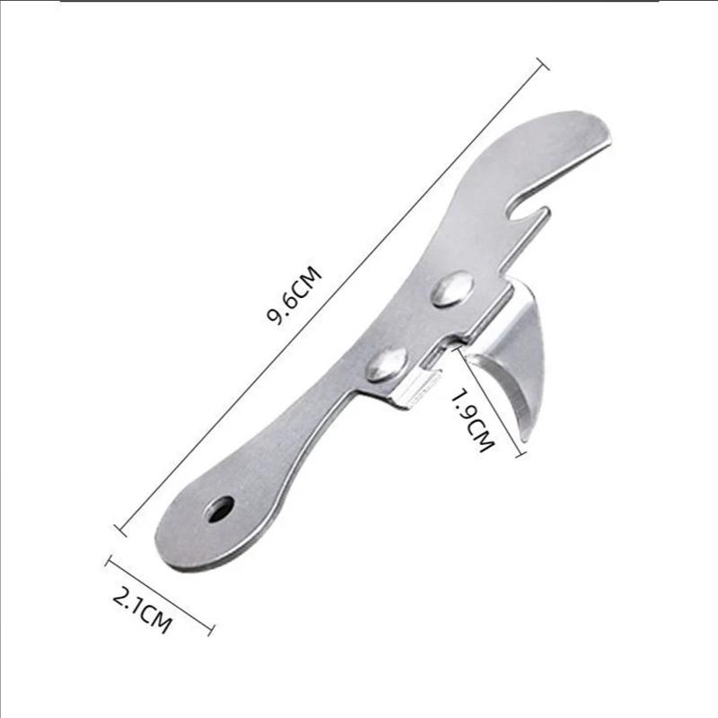 Многофункциональный консервный нож из нержавеющей стали с боковым разрезом, ручной профессиональный эргономичный консервный нож для банок, кухонный инструмент 1 шт.