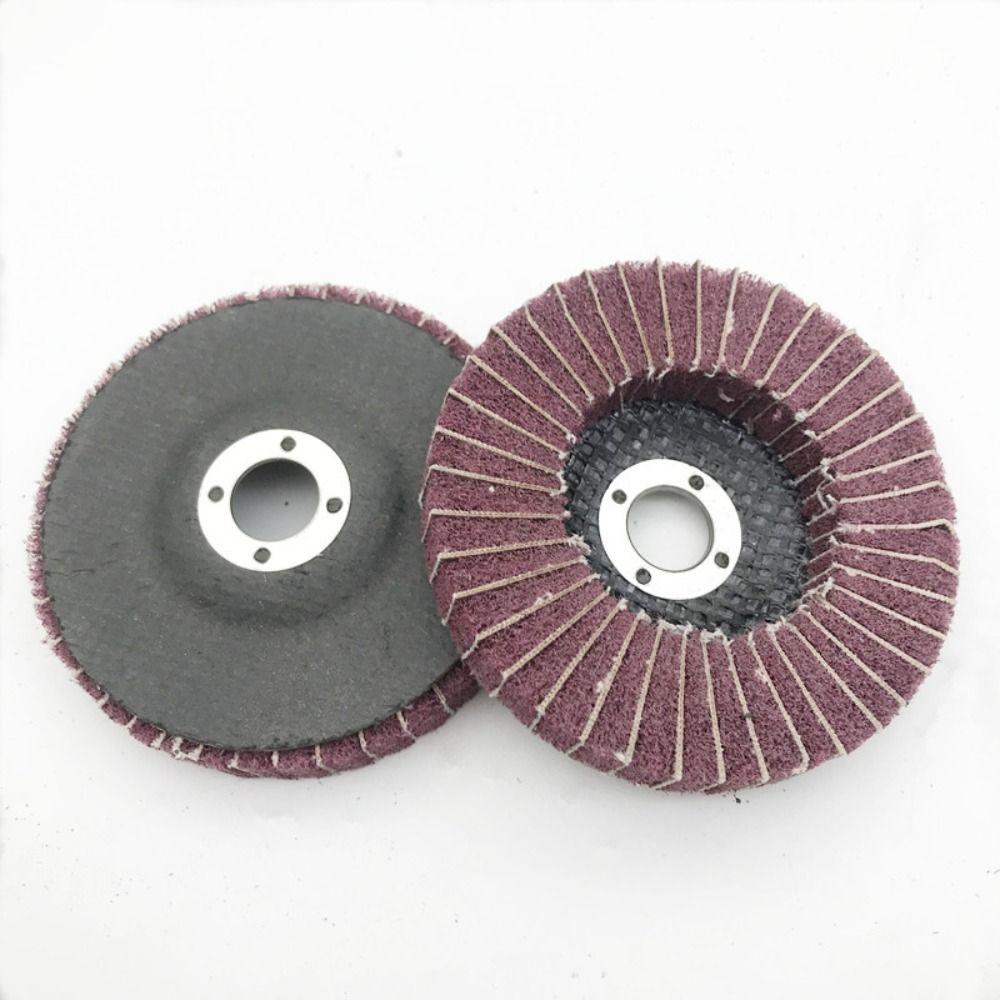 Nylon Fiber Flap Polishing Wheel Durable Non-woven Grinding Disc  Wood Cutting
