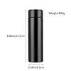 500ml Digital Thermos Bottle Smart Cup with Temperature Display 304 Stainless Steel Vacuum Insulated Intelligent Coffee Cup