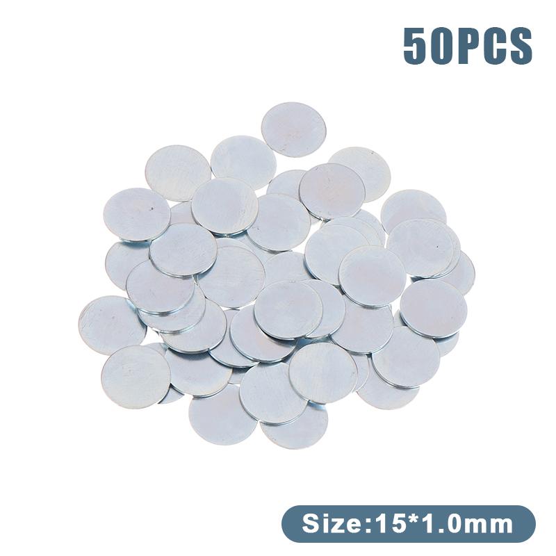 50/100 шт. Ультратонкий круглый лист оцинкованного железа для DIY ручной работы для изготовления аксессуаров