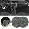 2Pcs Fashion Diamond Universal Car Coaster Water Cup Slot Non-Slip Mat Silica Gel Pad Cup Holder Mat Car Gadget Accessories