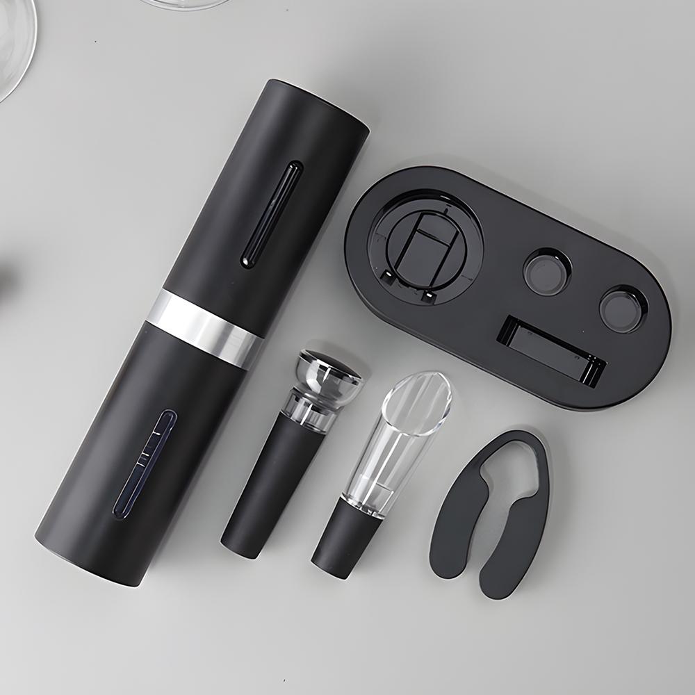 Electric Wine Opener Set Type-C Rechargeable Automatic Electric Wine Bottle Opener with Pourer /