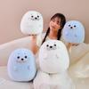 Furry Plush Seal Plush Toy Stuffed Down Cotton Fat Round Animal Sea Lion Doll Sleep Pillow Cushion Gifts