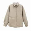 Solid Color Clip Cotton Lapel Shirt Jacket Women's Plus Size Autumn and Winter Cotton Jacket Simple Casual Loose Cotton Jacket