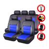 Комплект чехлов для автомобильных сидений, чехлы из искусственной кожи, совместимые с чехлами для подушек безопасности, для защиты автомобильных сидений и аксессуаров для салона автомобиля