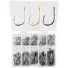 Fish Tackle Barbed Carp Hooks Single Circle Fishing Hook Fly Fishing Jip Fishing Hooks Set