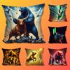 Day Trading Art Pillow Case For Room Sofa Cushion Cover Suitable For Home Bedroom Decoration And Protector