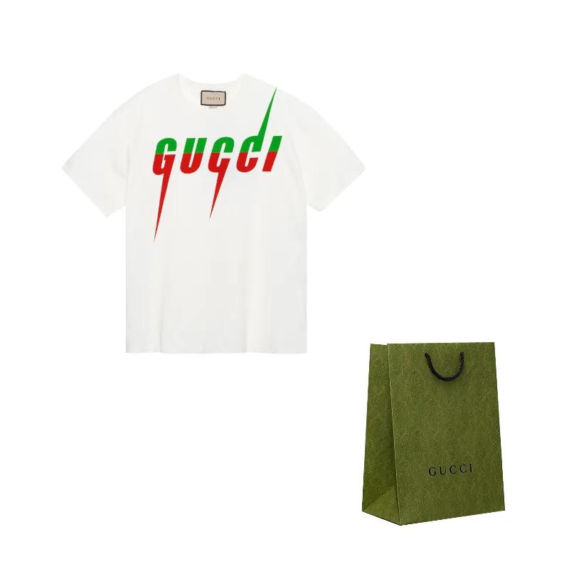 GUCCI Men's Cotton Blade T-shirt White (Unisex) T-Shirts 565806 XJAZY 9037