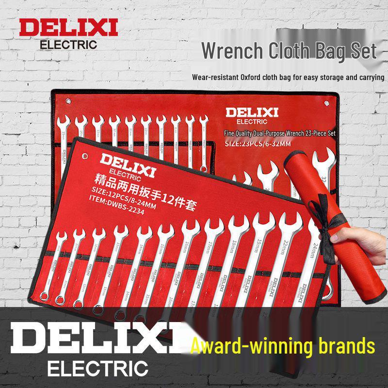 Набор регулируемых трещоточных и рожковых ключей