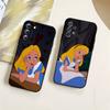 Чехол для телефона "Алиса в Стране чудес" для Samsung Galaxy S23 S24 S20 S21 S22 Ultra Fe Plus M54 A34 A54 A24 A52 A53 Coque