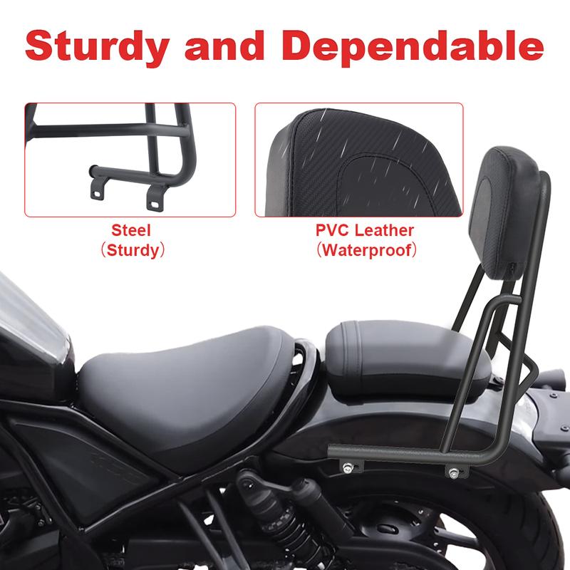 Motorcycle Rear Passenger Seat Back Rest Backrest Backrest Holder Sissy Bar Rebel1100 CMX1100 2021 2022 2023 2024 2025 For Honda