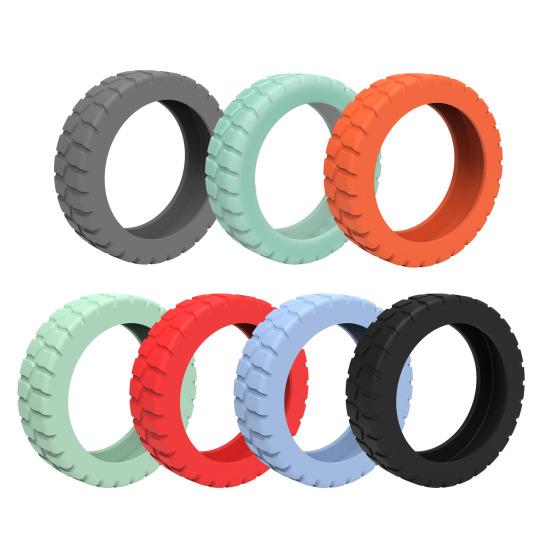 8Pcs Silicone Luggage Wheel Cover Scratch-Free Noise Reduction 8-Spinner Wheel Carry-on Suitcase Caster Protector Cover Travel Luggage Accessories