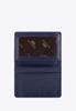 Wittchen Men's Leather Business Card Case, Horizontal, Navy Blue, Natural Leather