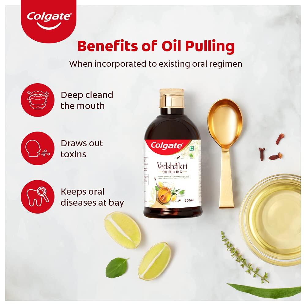 Ведшакти: масло для полоскания полости рта (200 мл), Vedshakti Oil Pulling,  Colgate