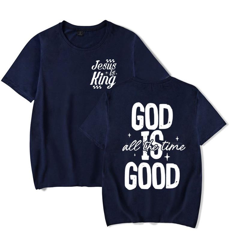 Jesus Religious Believe Shirts For Unisex Unisex God Is Good All The Time Classic Tops Gift For Herhim Faith Based Tshirt Tops