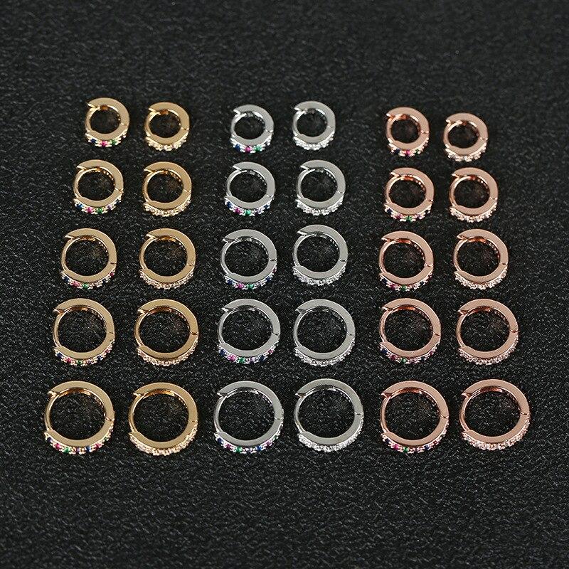 2 шт., серьги-кольца Rainbow Little Huggies для девочек, крошечные кольца, маленькая спираль для пирсинга хряща, раковины, мочки уха, козелка, круг, мужские обручи