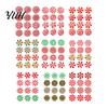 Weather Resistant Christmas Lawn Art 12Pcs Candy Yard Stakes, Hollow Board Garden Decor with Metal Spikes, Easy Install Signs Red White Green Outdoor