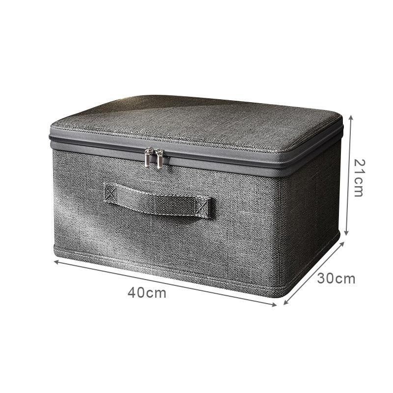 Коробка для хранения одежды на молнии Большой вместимости Складная Сумка-органайзер для одежды, одеял Органайзер для гардероба Коробка для хранения нижнего белья