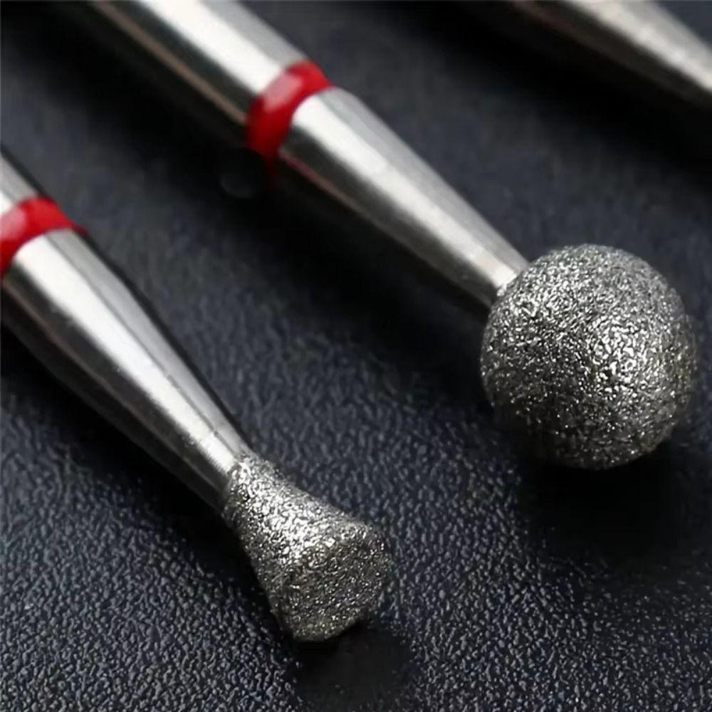 10 шт. Набор фрез для маникюра в русском стиле, шлифовальные головки для маникюрной машины