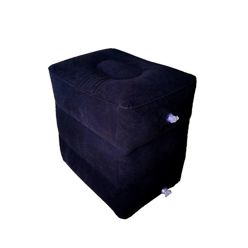 PVC Kids Flight Sleeping Footrest Pillow Resting Pillow On Airplane Car Bus Pillow 3Layers Inflatable Travel Foot Rest Foot Pad