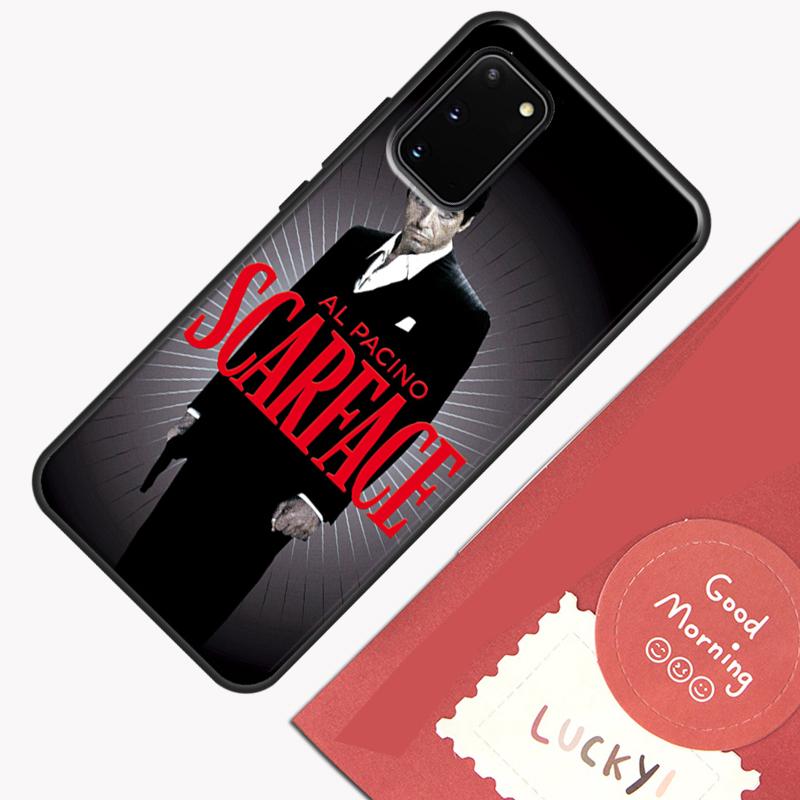 Чехол для телефона с изображением Тони Монтаны из фильма «Лицо со шрамом» для Samsung Galaxy S23 S26 Ultra S20 S21 S22 S24 S25 Plus S10 S25 FE Защитный корпус