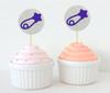 Darling Souvenir| Baby Nappy Pin Baby Shower Cupcake Toppers| Dessert Decorations - Pack Of