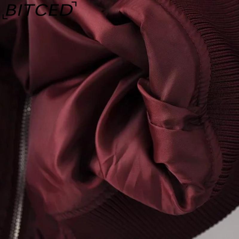 BITCED Осенняя женская легкая куртка-авиатор