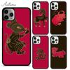 Чехол для телефона CHINESE ZODIAC SEAMLESS для iPhone 11 12 13 14 Pro Max mini XR XS SE 2020 7 8 Plus Samsung Galaxy S21 S22 shell