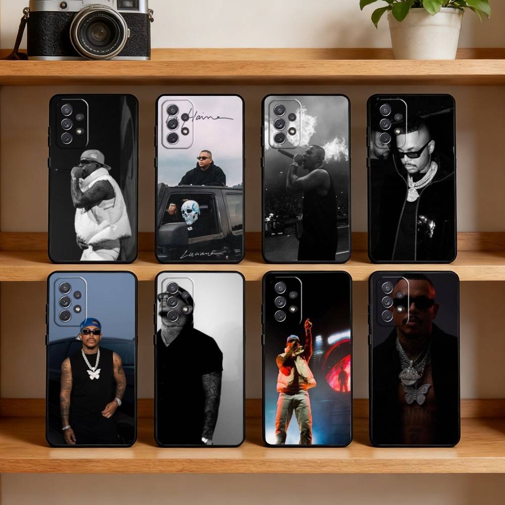 L-Luciano Rapper Phone Case For Samsung Galaxy A73,21,22,32,71,53,52,51,80,5G Soft Black Cover