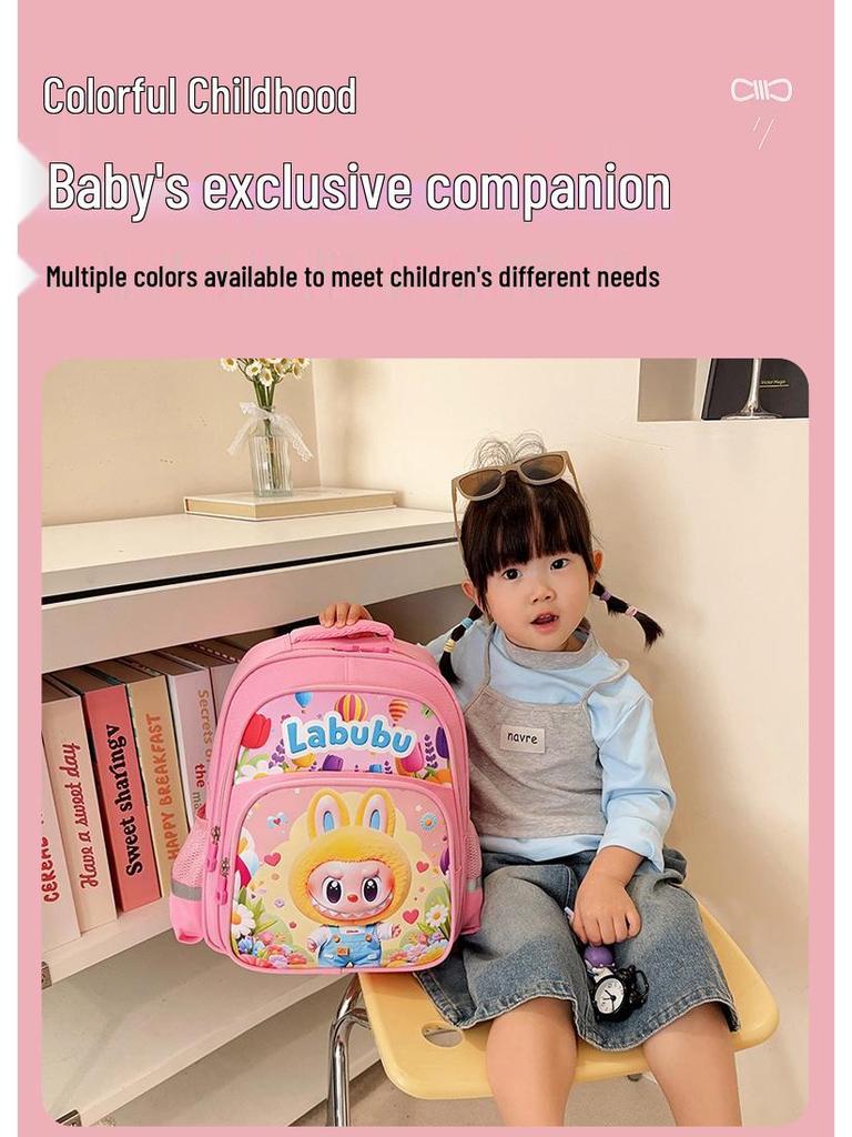 Lightweight Cartoon Backpack for Kids 3-6: Cute and Comfortable Schoolbag for Boys and Girls