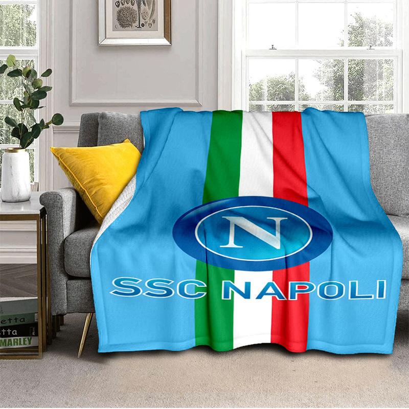 Napoli Blue Energy Symbol Blanket Suitable for Sofas, Beds, Offices, And Camping - Perfect Gift for Halloween Christmas