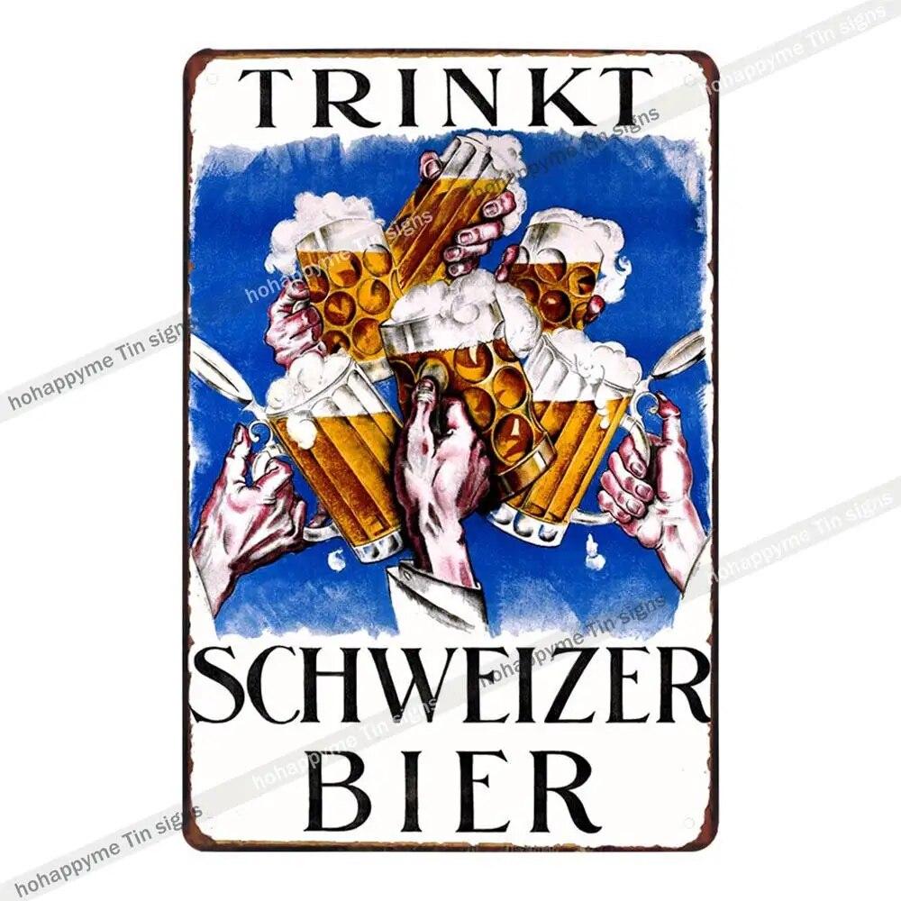 Эльф Пиво Винтаж Металлические Вывески Тарелки Декор Для Бар Паб Клуб Кафе Плакат Наклейки На Стены Главная Гостиная Украшения Доска 20x30 см