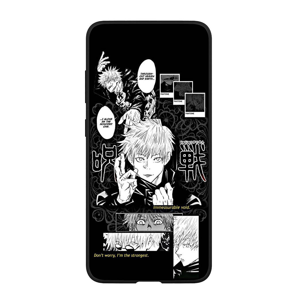 Чехол для телефона Samsung Galaxy S25 S24 S23 iPhone 16 15 Xiaomi Redmi Note 14 13 12 16E X 11 Pro Max Moto Huawei Gojo Satoru Poster Jujutsu Kaisen Cover