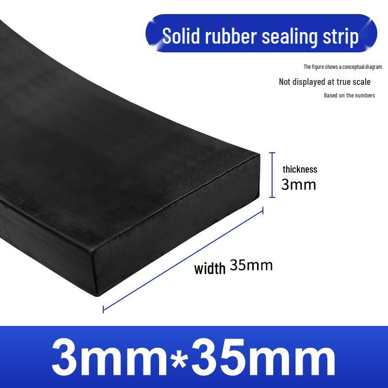 Nitrile Rubber Strip: Oil & Pressure-Resistant Shock Absorbing Glass Pad for Sealing & Joint Support