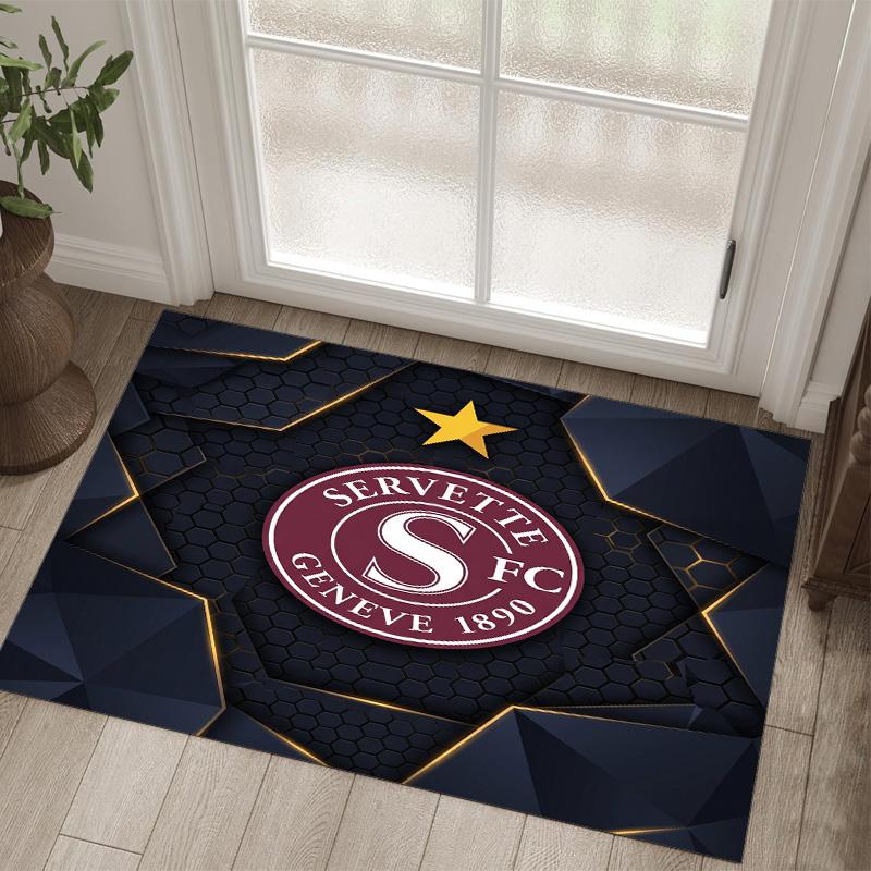 Servette FC Design Crystal Velvet Carpet Cozy Non?Slip Printed Rug For Bedroom Living Room Entrance