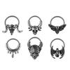 Pack of 2 Stainless Steel Septum Rings Fashion Body Jewelry Nose and Ear Piercing Jewelry Fashion Accessory for Daily