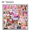 50pcs Mean Girls Laptop Suitcase Stickers Adorable Style 4 Color Print