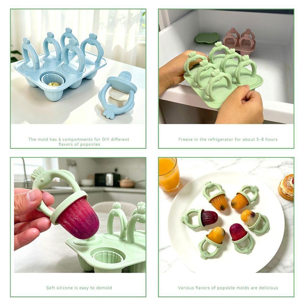 BPA-Free Silicone Popsicle Mold DIY Baby Food Storage Container DIY Ice Cream