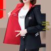 2025 Spring Double-Sided Short Trench Coat for Middle-Aged Women - Slimming, Belly-Covering Jacket
