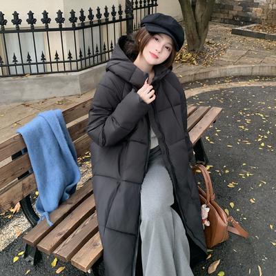 Новая зимняя утолщенная одежда на пуху и хлопке для женщин средней и длинной длины, маленькие теплые куртки на хлопковой подкладке длиной до колена, куртки на хлопковой подкладке