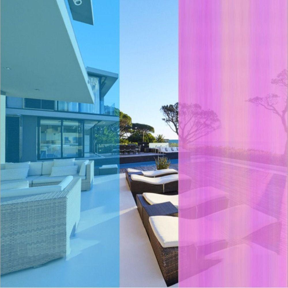 Glass Dichroic Home Decor Glass Sticker Gradual Decorative Film Rainbow Color Sticker Window Film