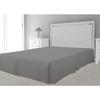 Microfiber Box Spring Cover 180x200 Cm Gray, by Soleil d'Ocre