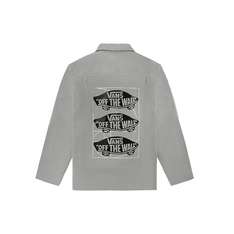 Vans Куртки Мужские Серые Лацканы Умеренные Рабочая одежда VN0A5F5SSLV1