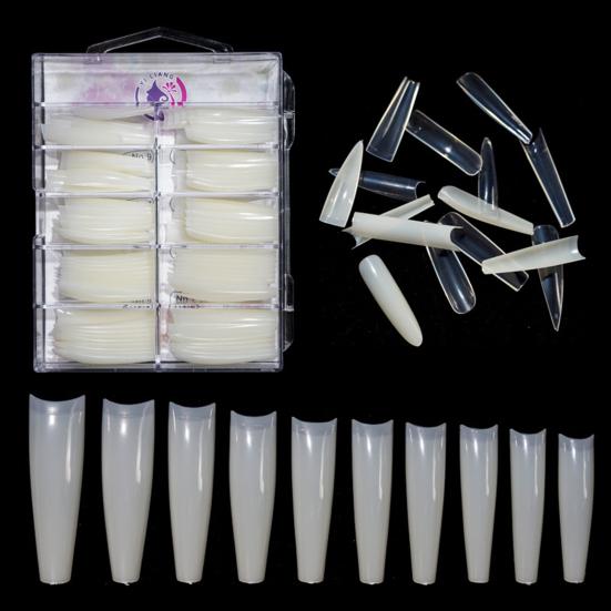 100 шт. накладных ногтей, простых в использовании, устойчивых к поломкам, мини-полезных заостренных аксессуаров для женщин