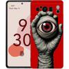 Роскошный чехол для телефона Google Pixel 10 9 8 9A 8A 7 7A 6 Pro XL 6A 5G Черный Мягкая задняя крышка из ТПУ Узор 'Зловещий глаз Дьявола'
