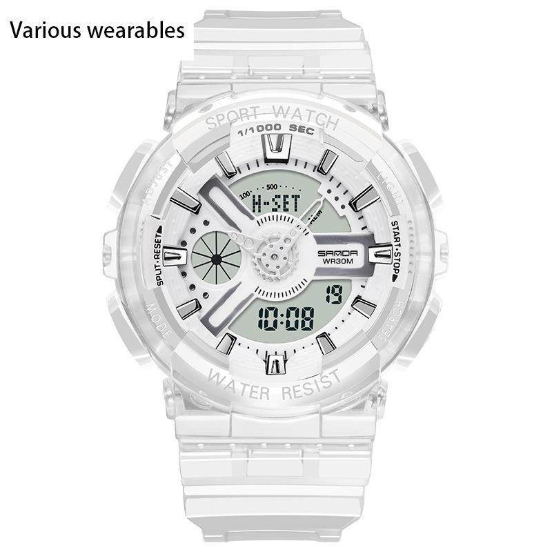 Корейская мода тренд микро бизнес светящиеся электронные спортивные модные студенческие корейские конфеты детские парные часы