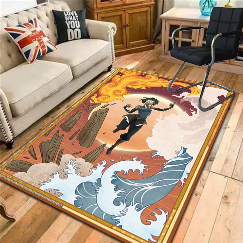 The Legend of Korra Rug Floor Mat for Living Room or Bedroom Soft and Comfortable Carpet a Gift for Birthday and Holiday.DFF0925009